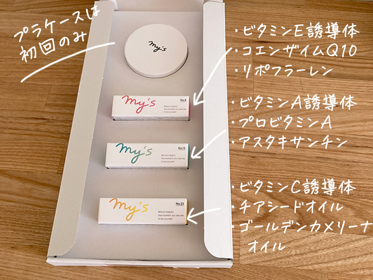 mys届いたスキンケア