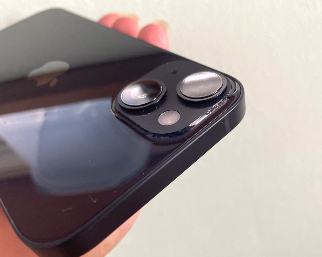 スマホの傷1